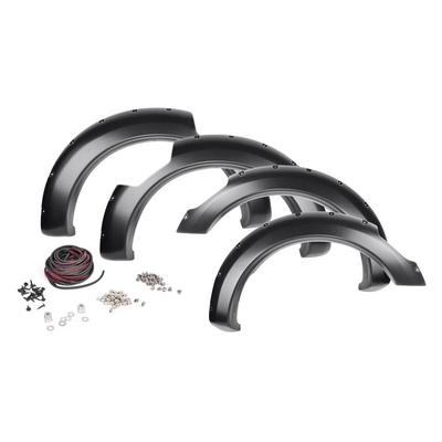 Rough Country Nissan Pocket Fender Flares with Rivets (Black) - F-N101700